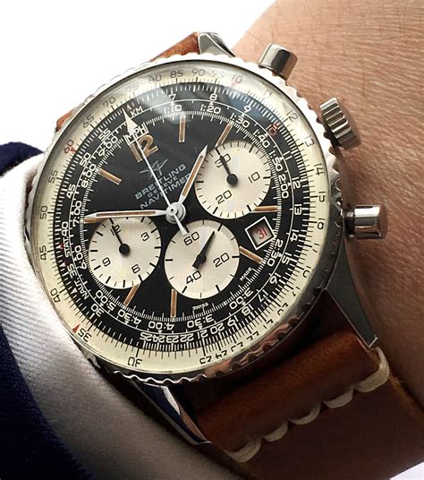 breitling navitimer with cracked glass value model 7806